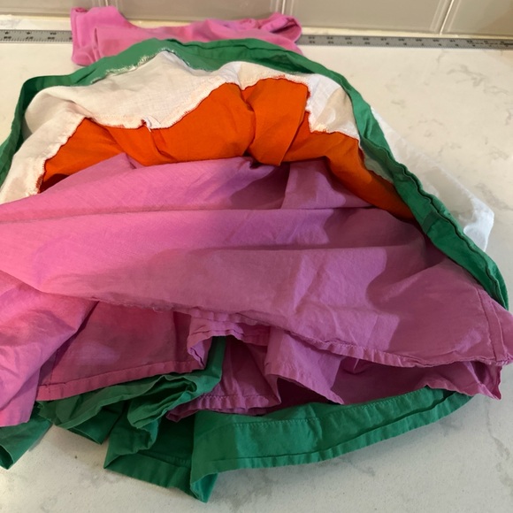 Mini Boden Girls Rainbow Striped Cross Back Straps Sundress Size 7-8Y - Picture 7 of 13